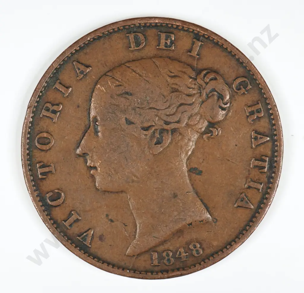 Halfpenny: 1848 - Fine Image 1++