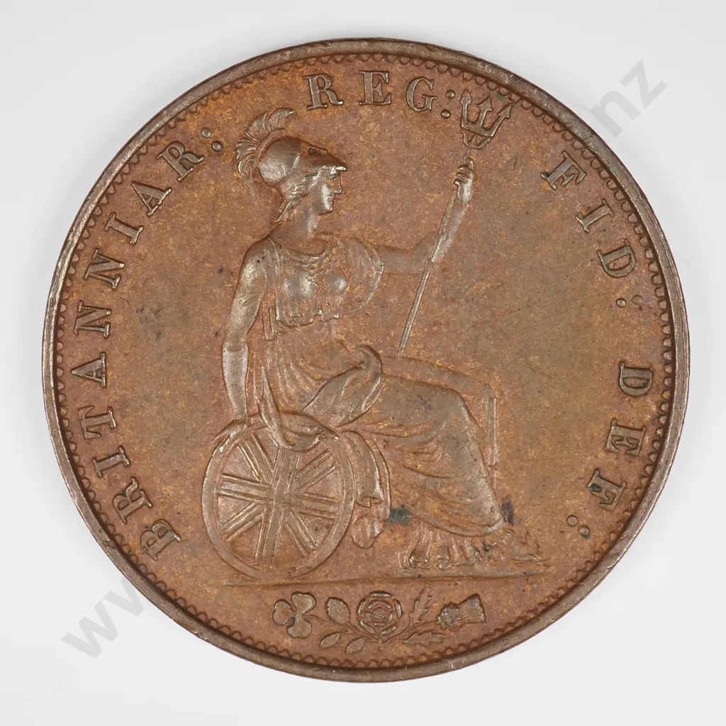 Halfpenny: 1853 Over 2 - Extremely Fine Image 1++