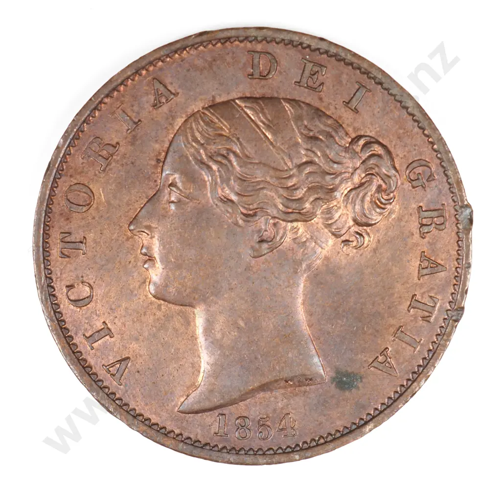 Halfpenny: 1854 - Almost Uncirculated Image 1++