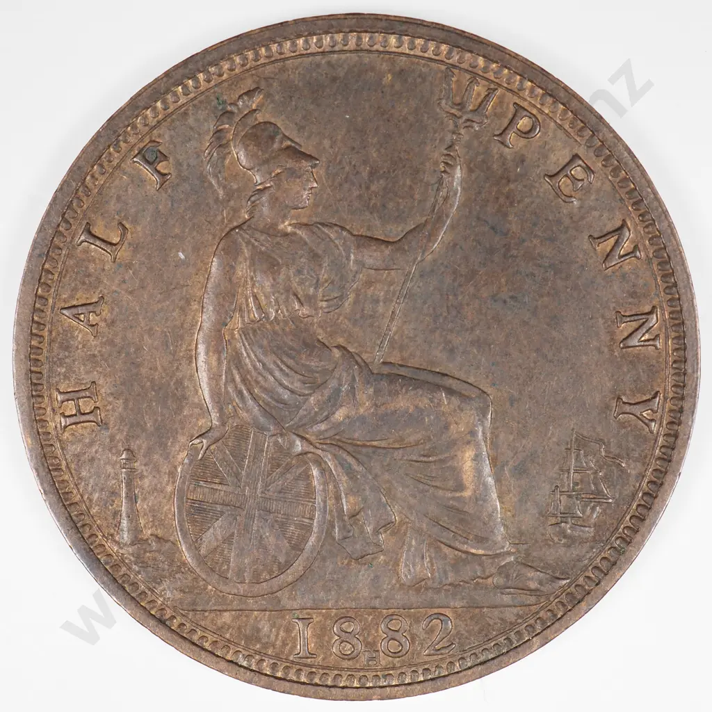 Halfpenny: 1882 'H' - Extremely Fine Image 1++