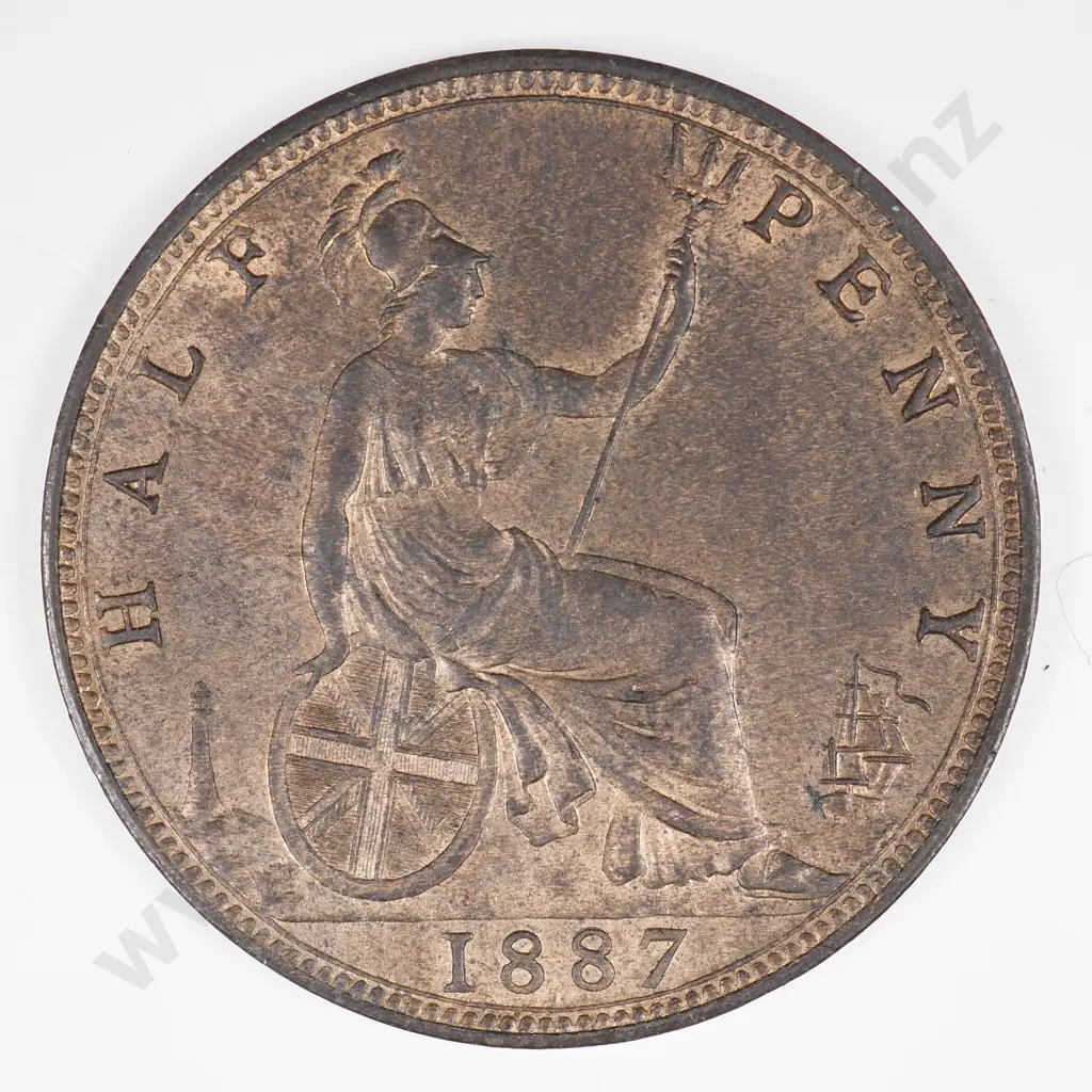 Halfpenny: 1887 - Extremely Fine Image 1++