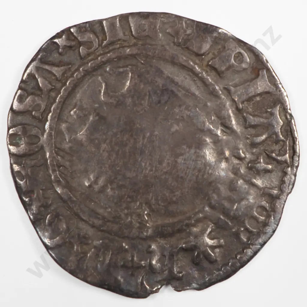 Penny: 1509-26 Hammered Silver, Henry VIII, Durham Mint, Spink Number 2332 - Fine Image 1++