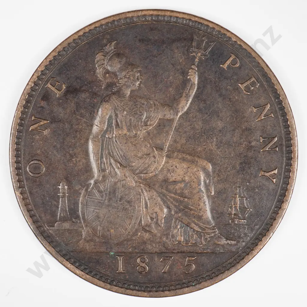 Penny: 1875 - Very Fine Image 1++