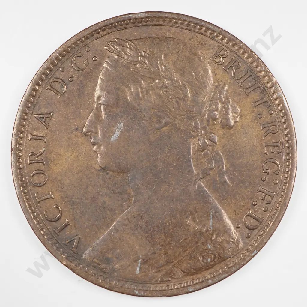 Penny: 1875 'H' - Very Fine Image 1++