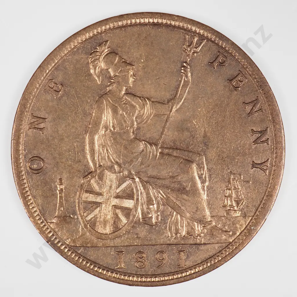 Penny: 1891 - Almost Uncirculated Image 1++