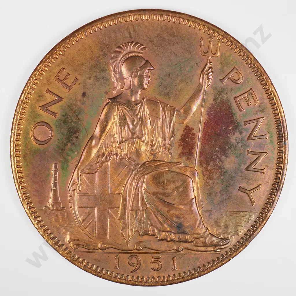 Penny: 1951 - Impaired Proof Image 1++