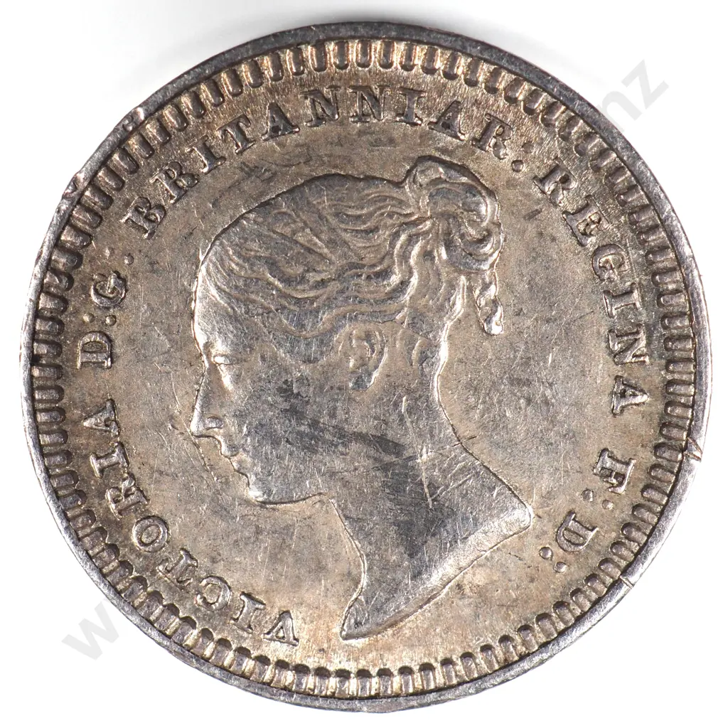 Three-halfpence: 1843 - Extremely Fine Image 1++