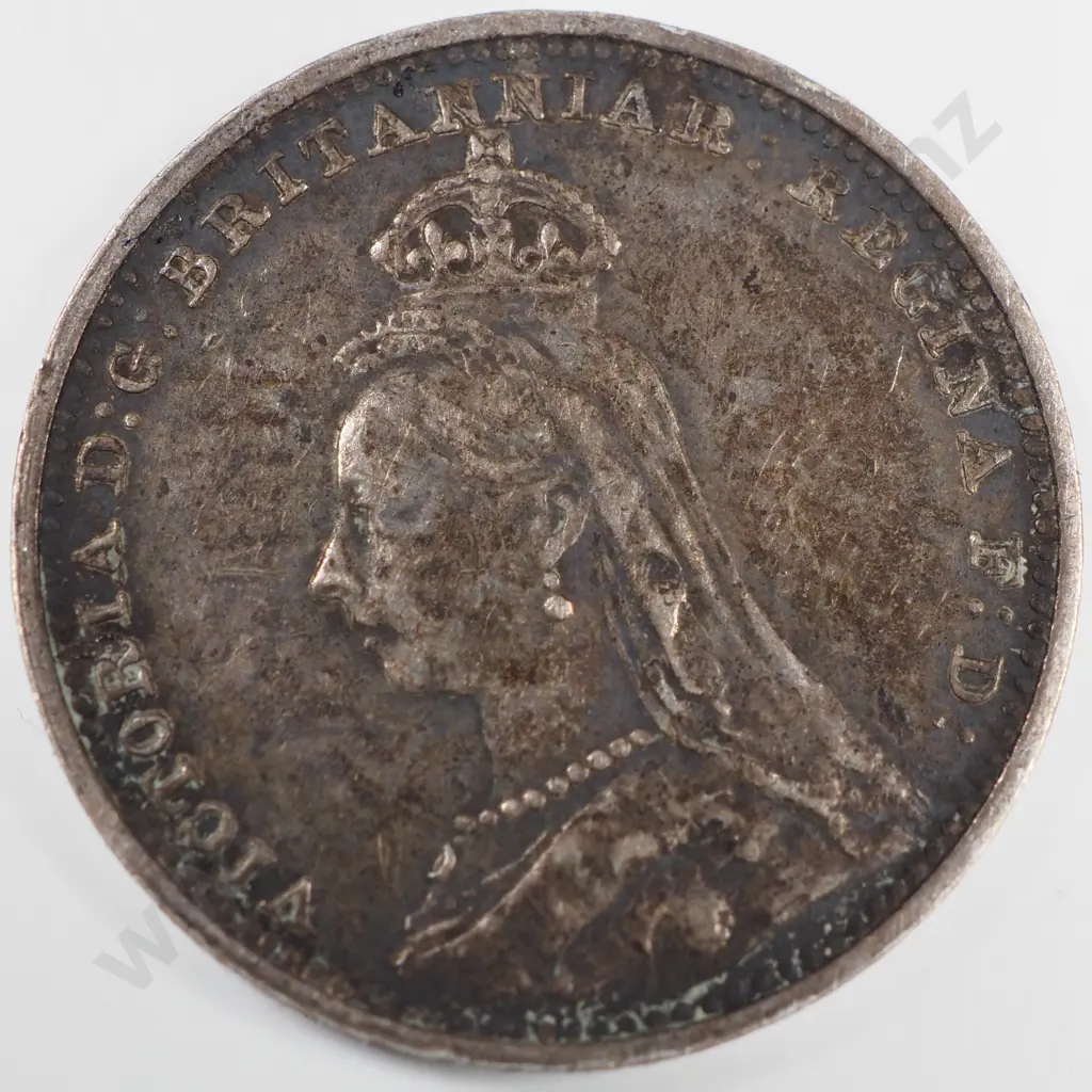 Half Groat & Twopence: 1890 Maundy - Extremely Fine Image 1++