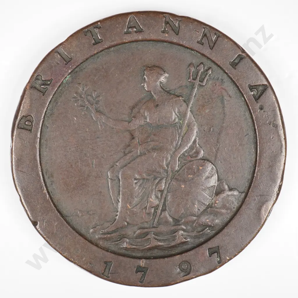 Half Groat & Twopence: 1797 Cartwheel - Fine Image 1++