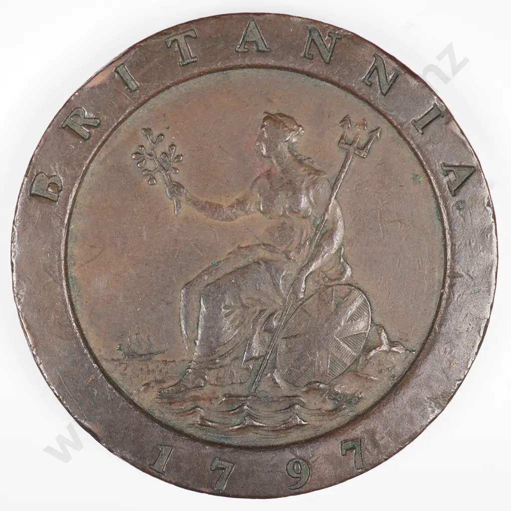 Half Groat & Twopence: 1797 Cartwheel - Very Fine Image 1++