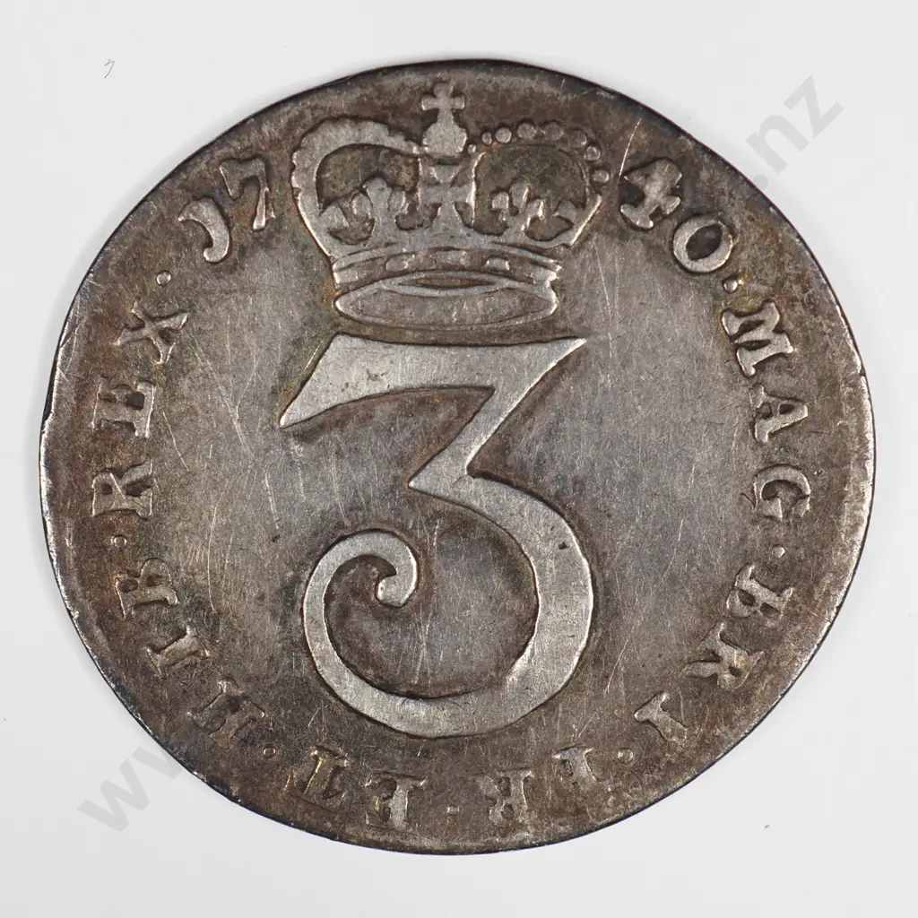 Threepence: 1740 - Very Fine Image 1++