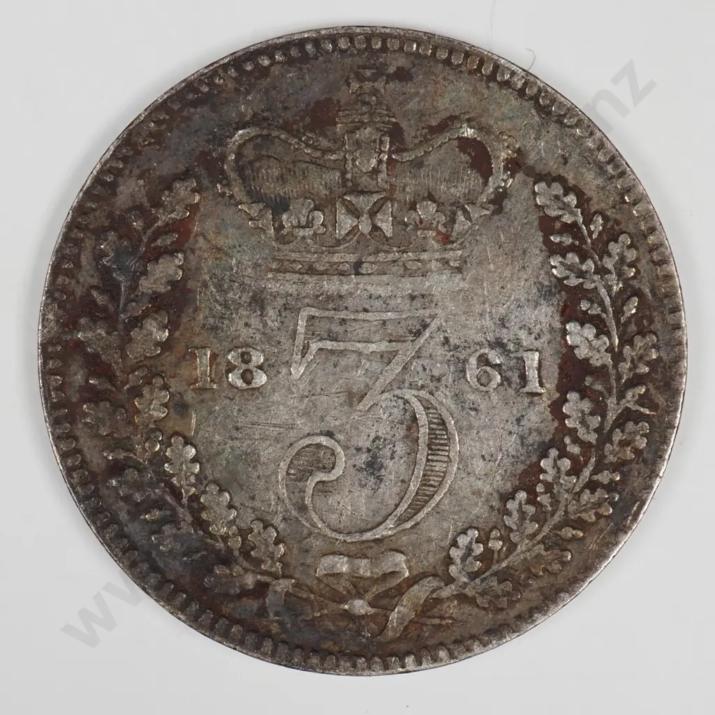 Threepence: 1861 - Fine Image 1++