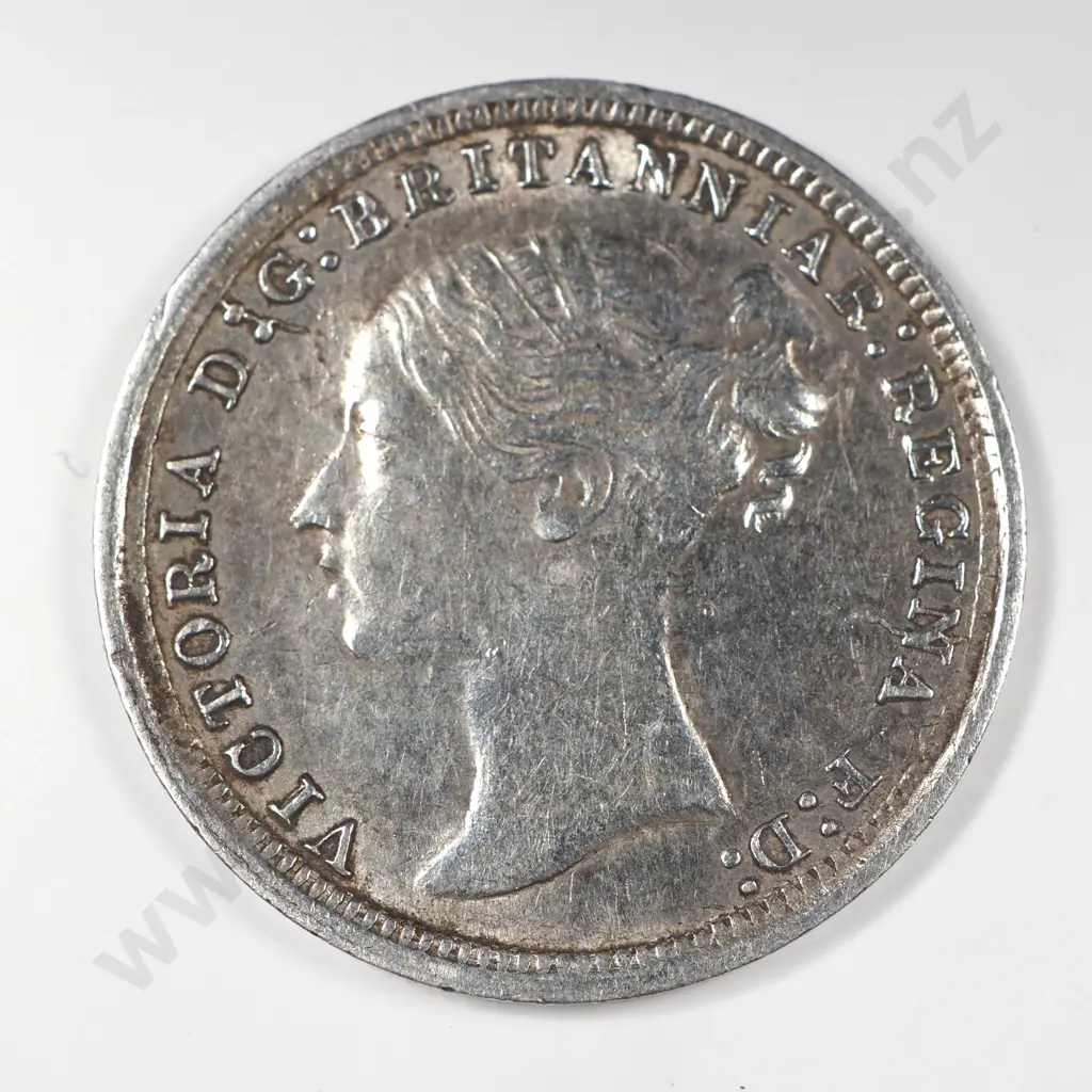 Threepence: 1873 - Extremely Fine ( Cleaned ) Image 1++