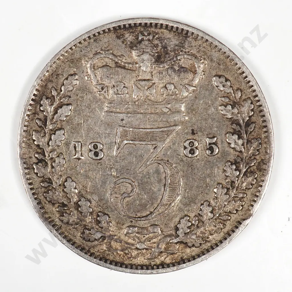 Threepence: 1885 - Very Fine Image 1++