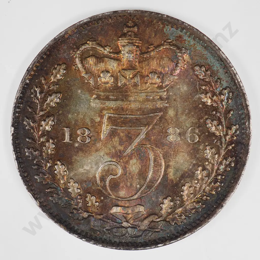 Threepence: 1886 - Uncirculated Image 1++