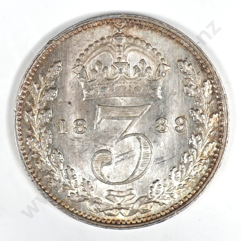 Threepence: 1888 - Almost Uncirculated Image 1++