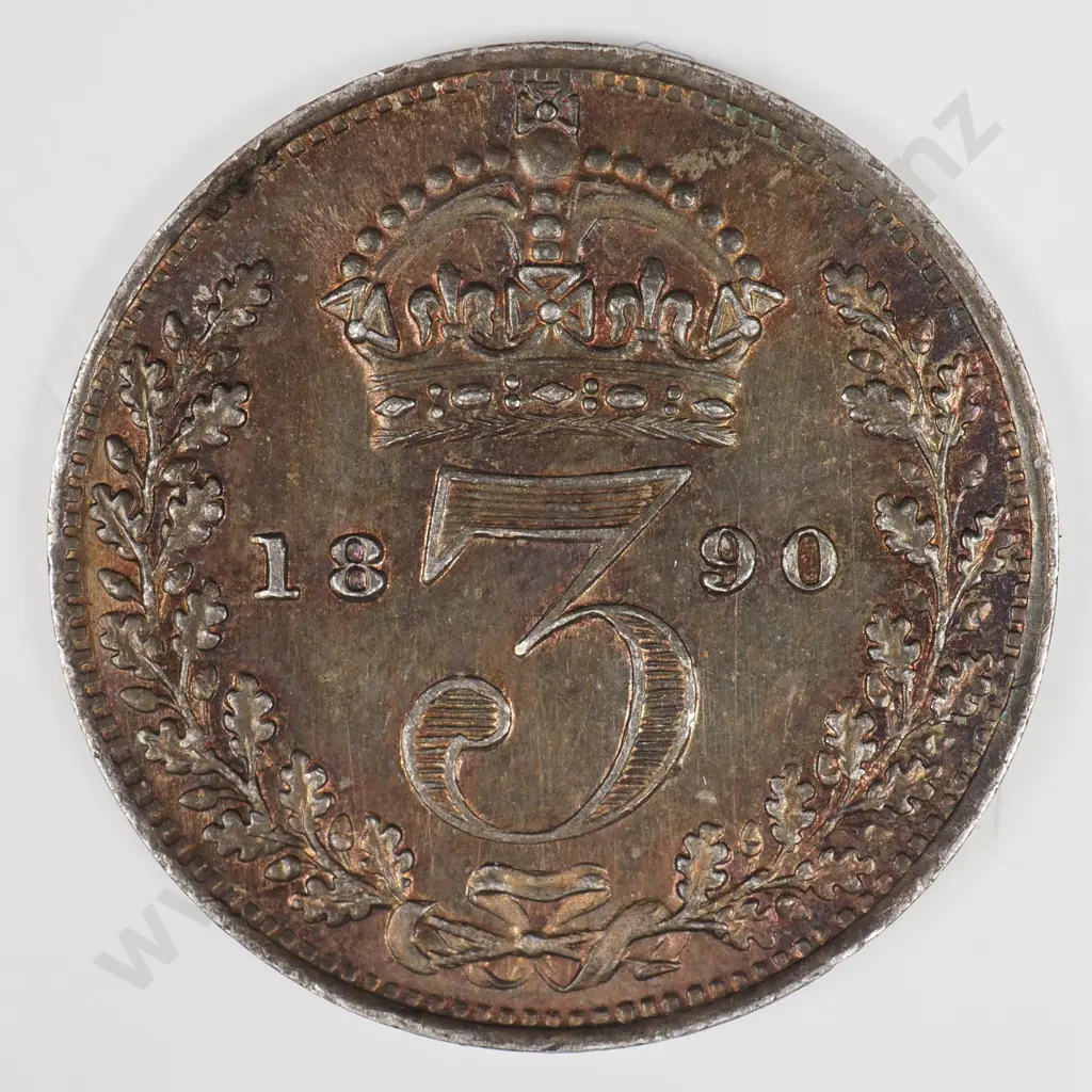 Threepence: 1890 - Almost Uncirculated Image 1++