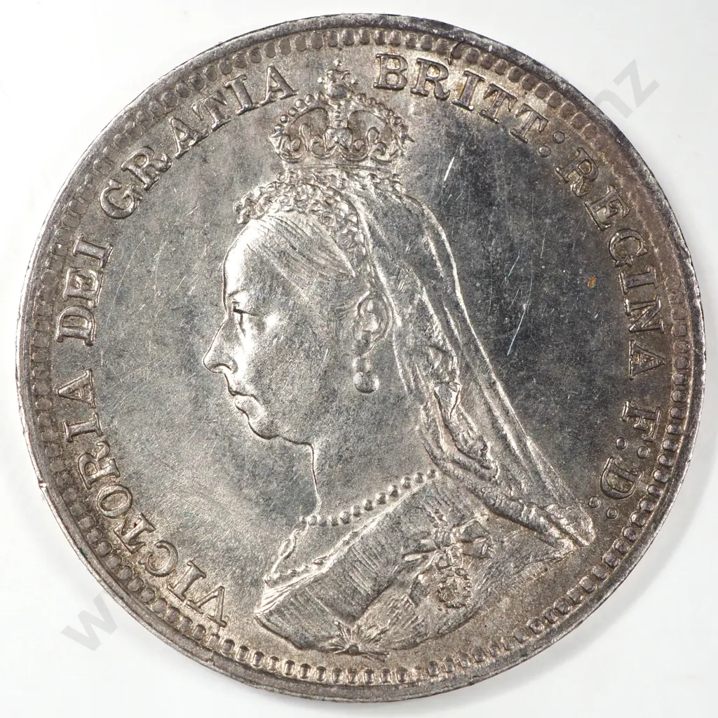 Threepence: 1891 - Almost Uncirculated Image 1++