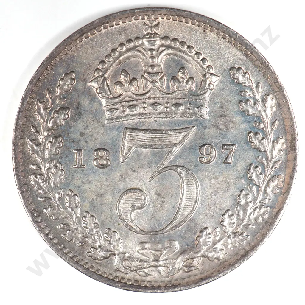 Threepence: 1897 - Uncirculated Image 1++