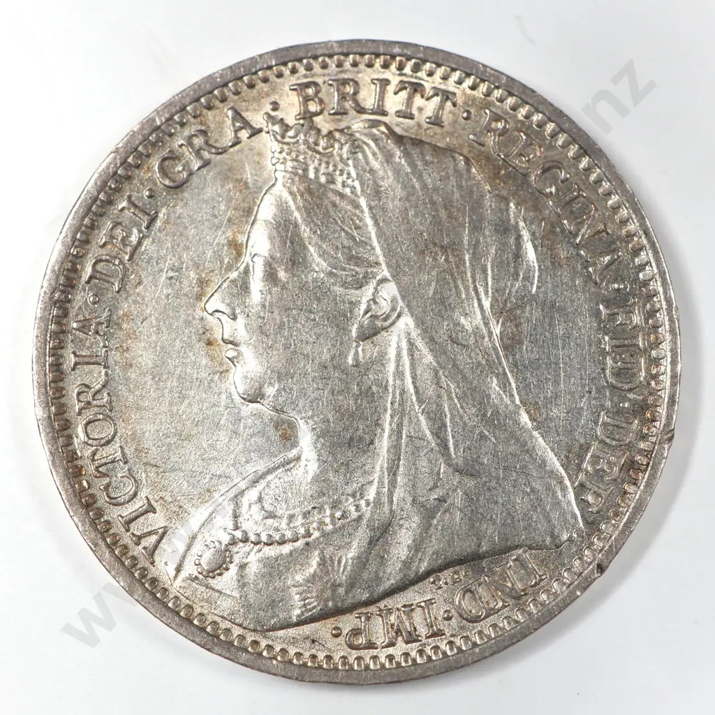 Threepence: 1900 - Almost Uncirculated Image 1++