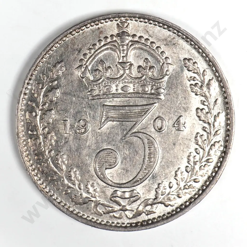 Threepence: 1904 - Extremely Fine Image 1++
