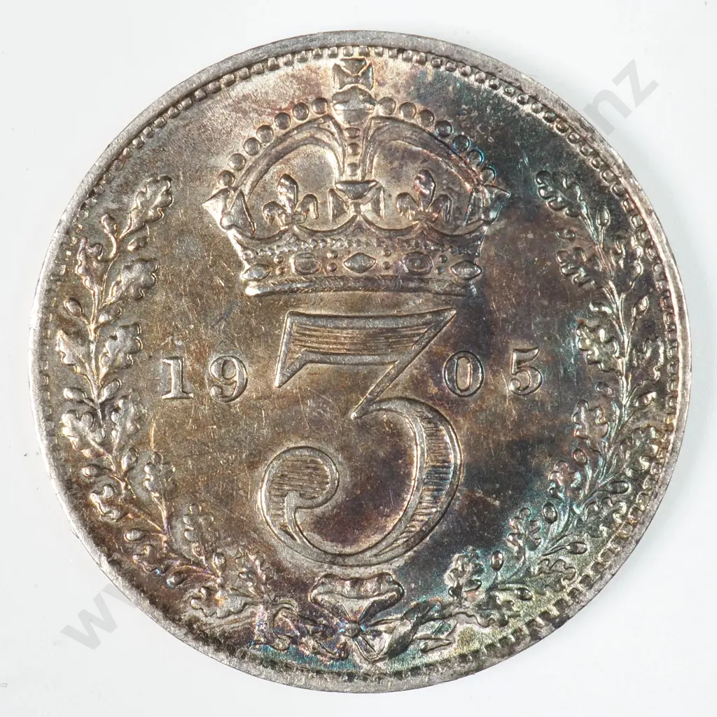 Threepence: 1905 - Uncirculated Image 1++