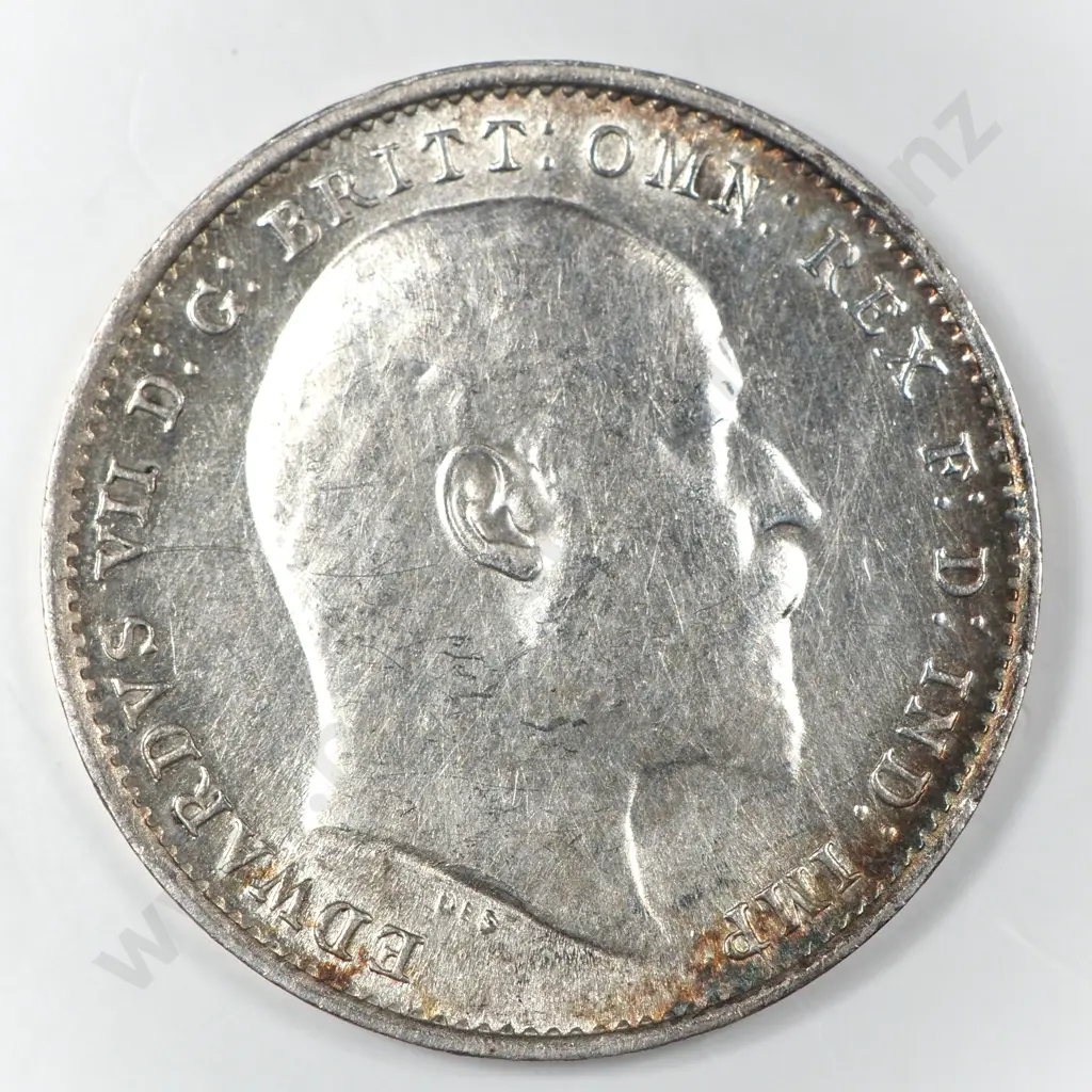 Threepence: 1907 - Almost Uncirculated Image 1++
