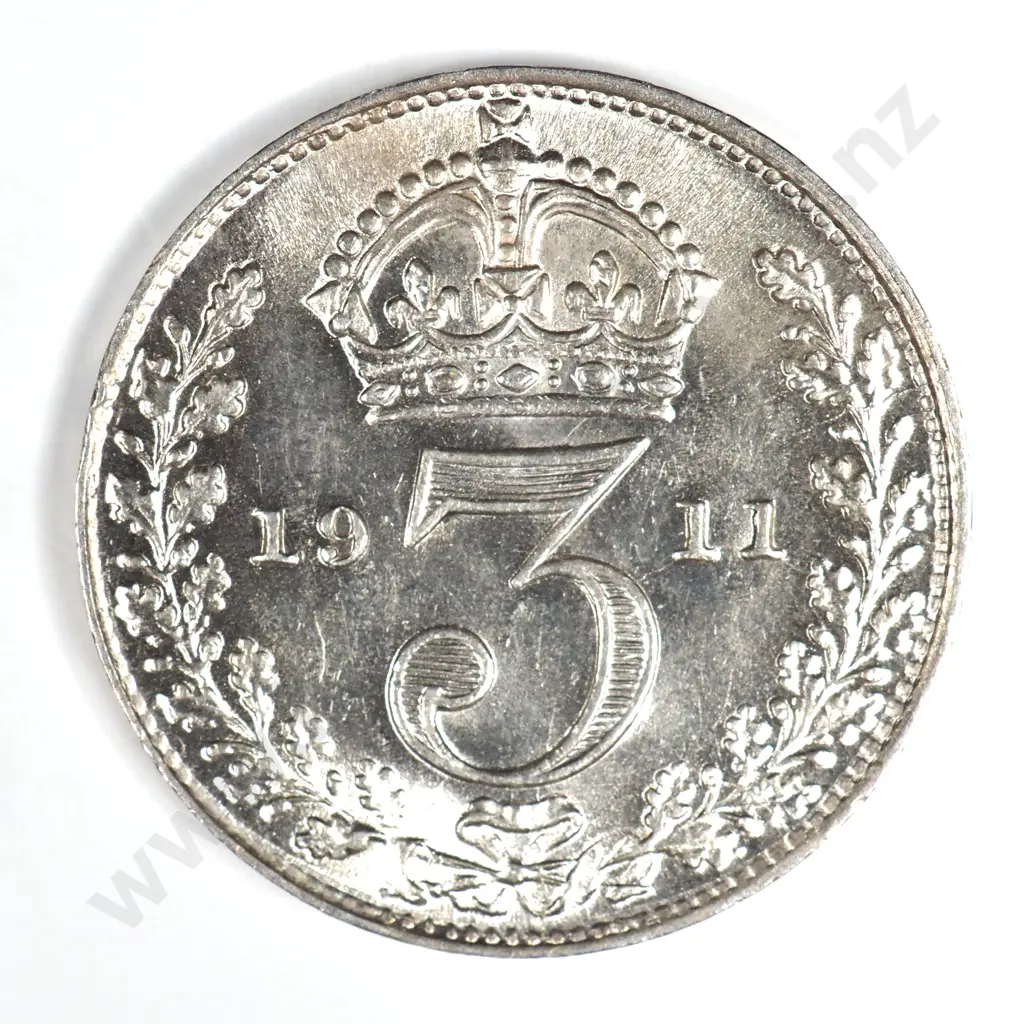 Threepence: 1911 - Uncirculated Image 1++