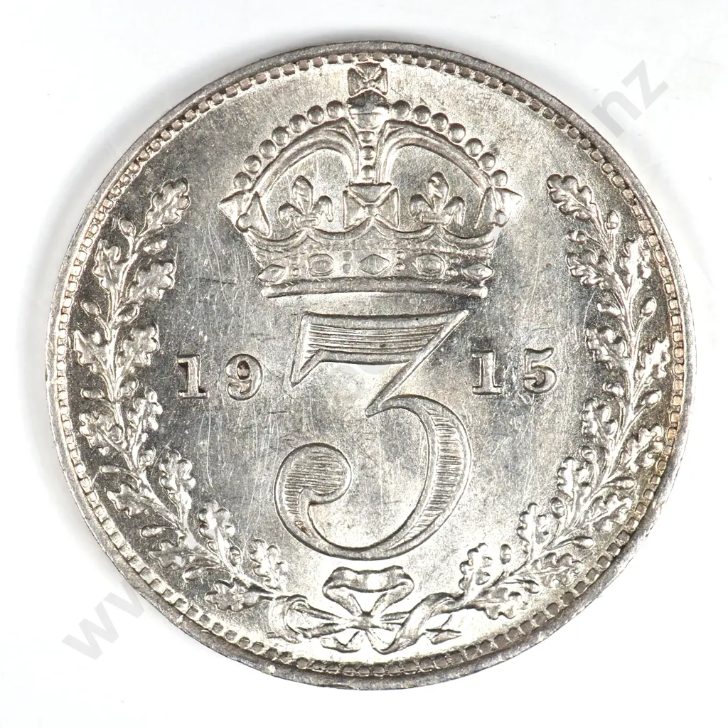 Threepence: 1915 - Uncirculated Image 1++