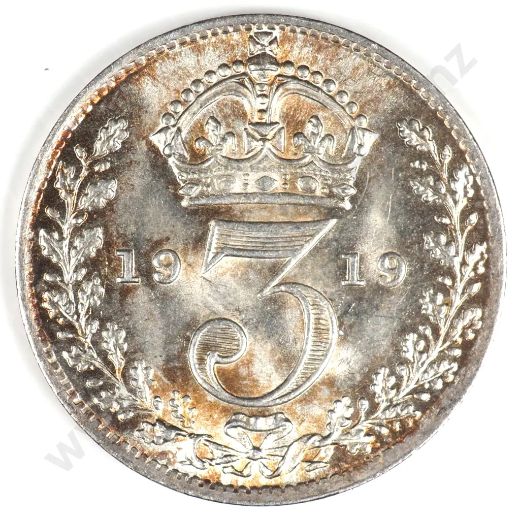 Threepence: 1919 - Uncirculated Image 1++