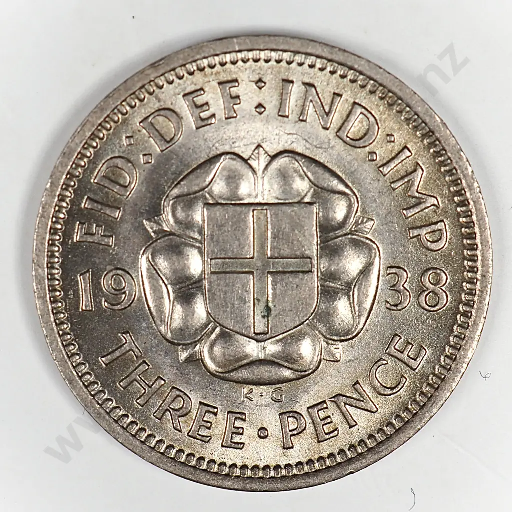 Threepence: 1938 - Uncirculated Image 1++