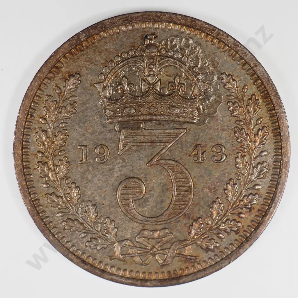 Threepence: 1943 Maundy - Uncirculated Image 1++