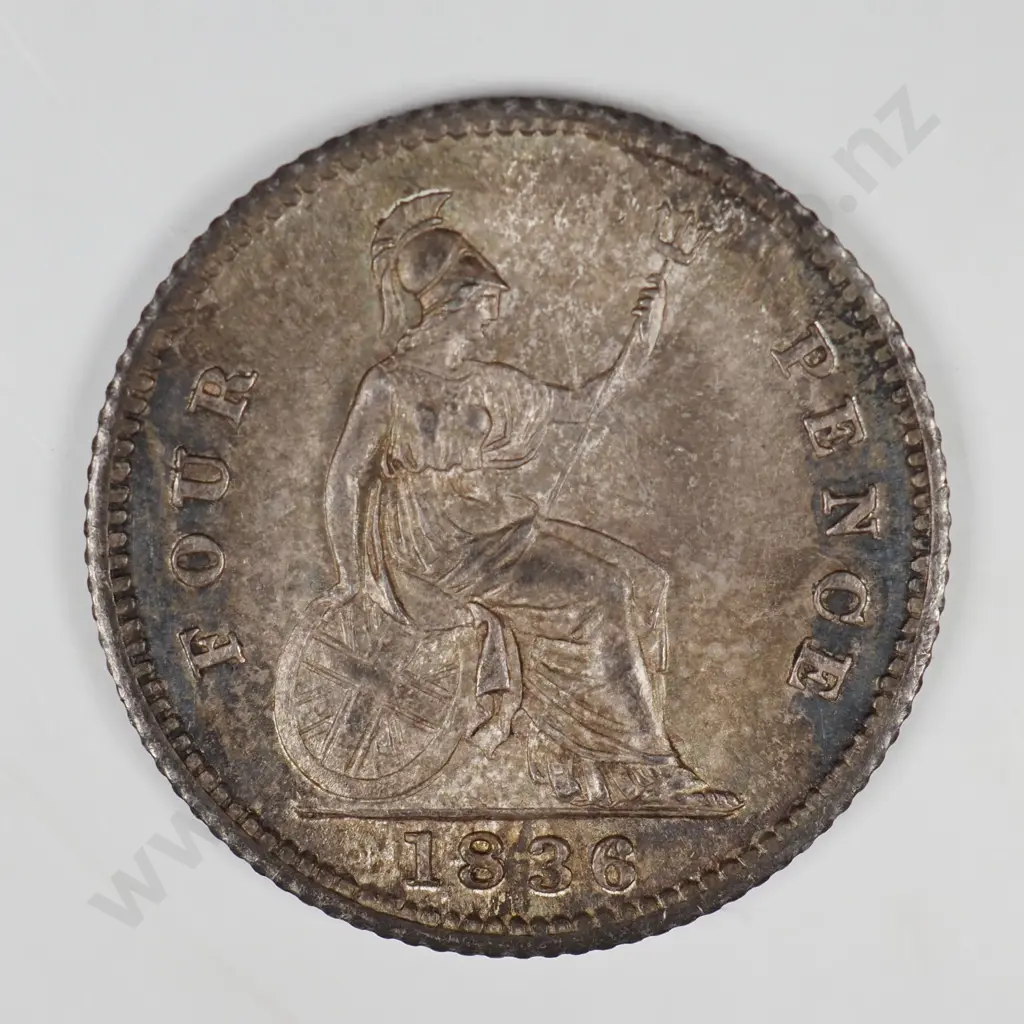 Groat & Fourpence: 1836 - Uncirculated Image 1++