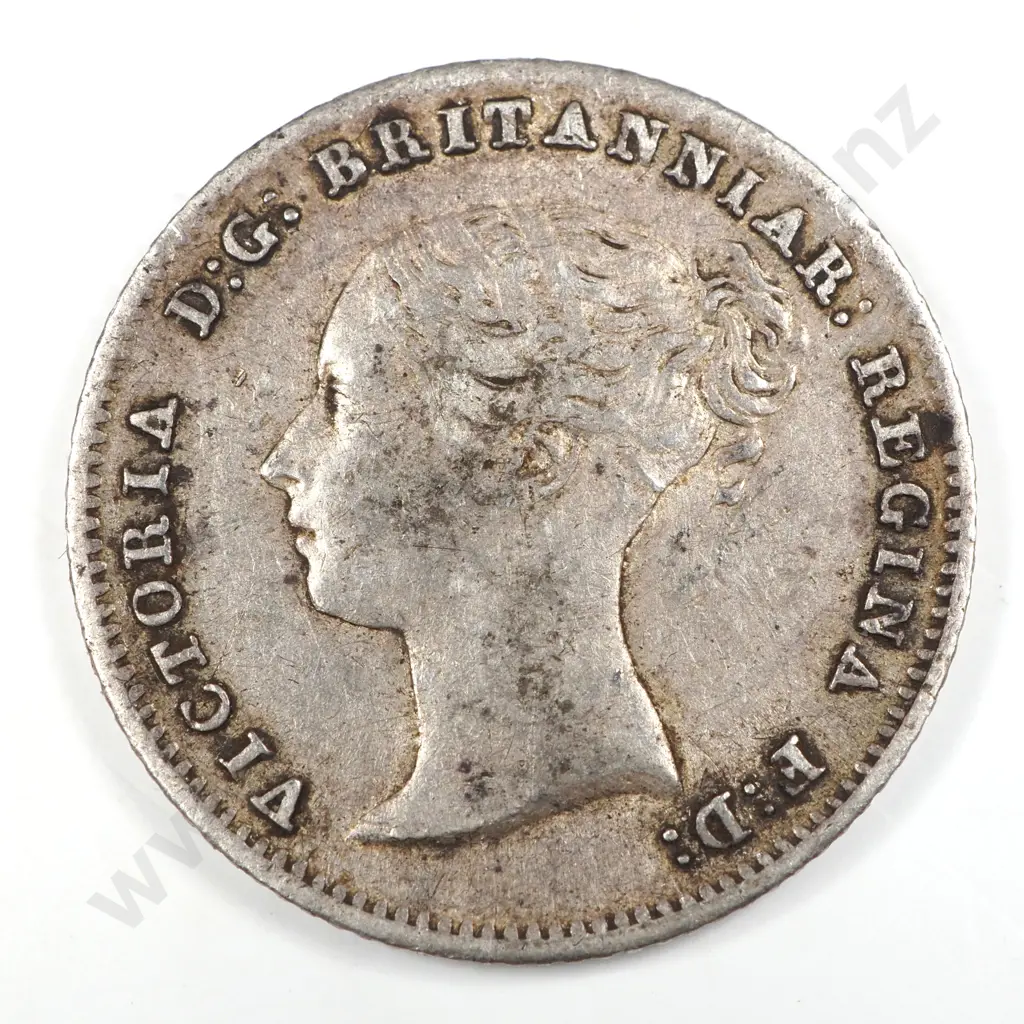 Groat & Fourpence: 1843 - Very Fine Image 1++
