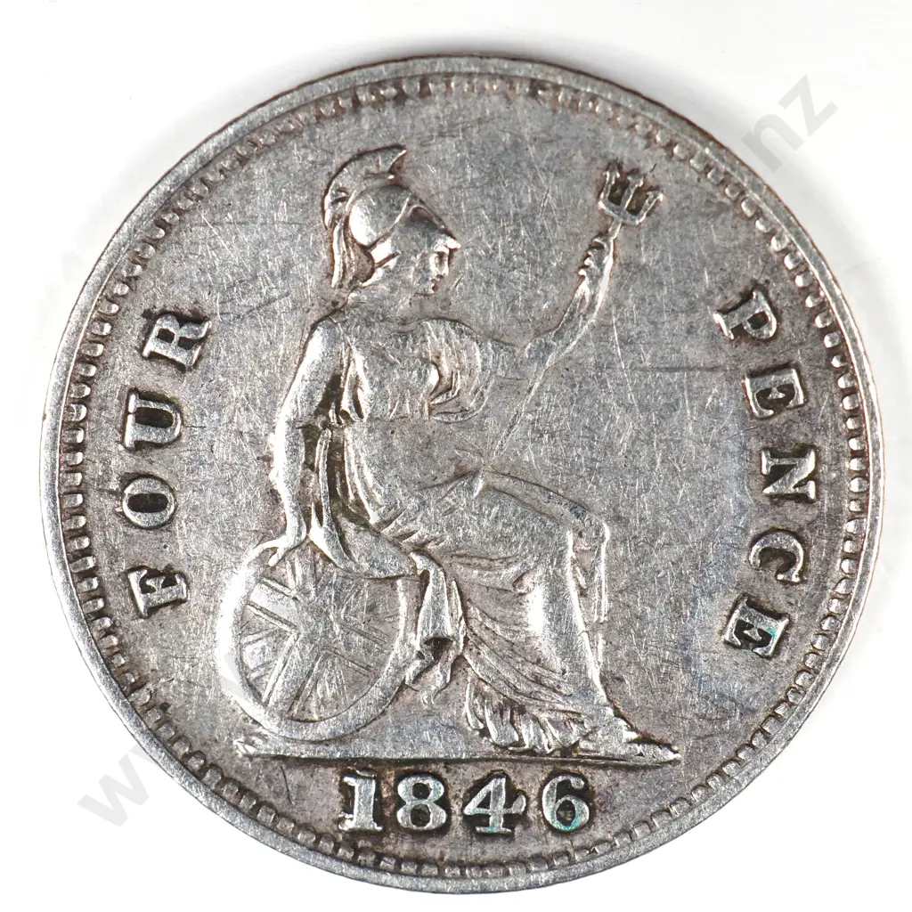 Groat & Fourpence: 1846 - Very Fine Image 1++