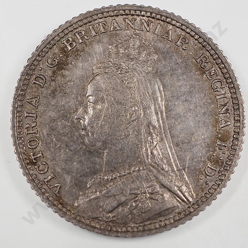 Groat & Fourpence: 1888 - Almost Uncirculated Image 1++
