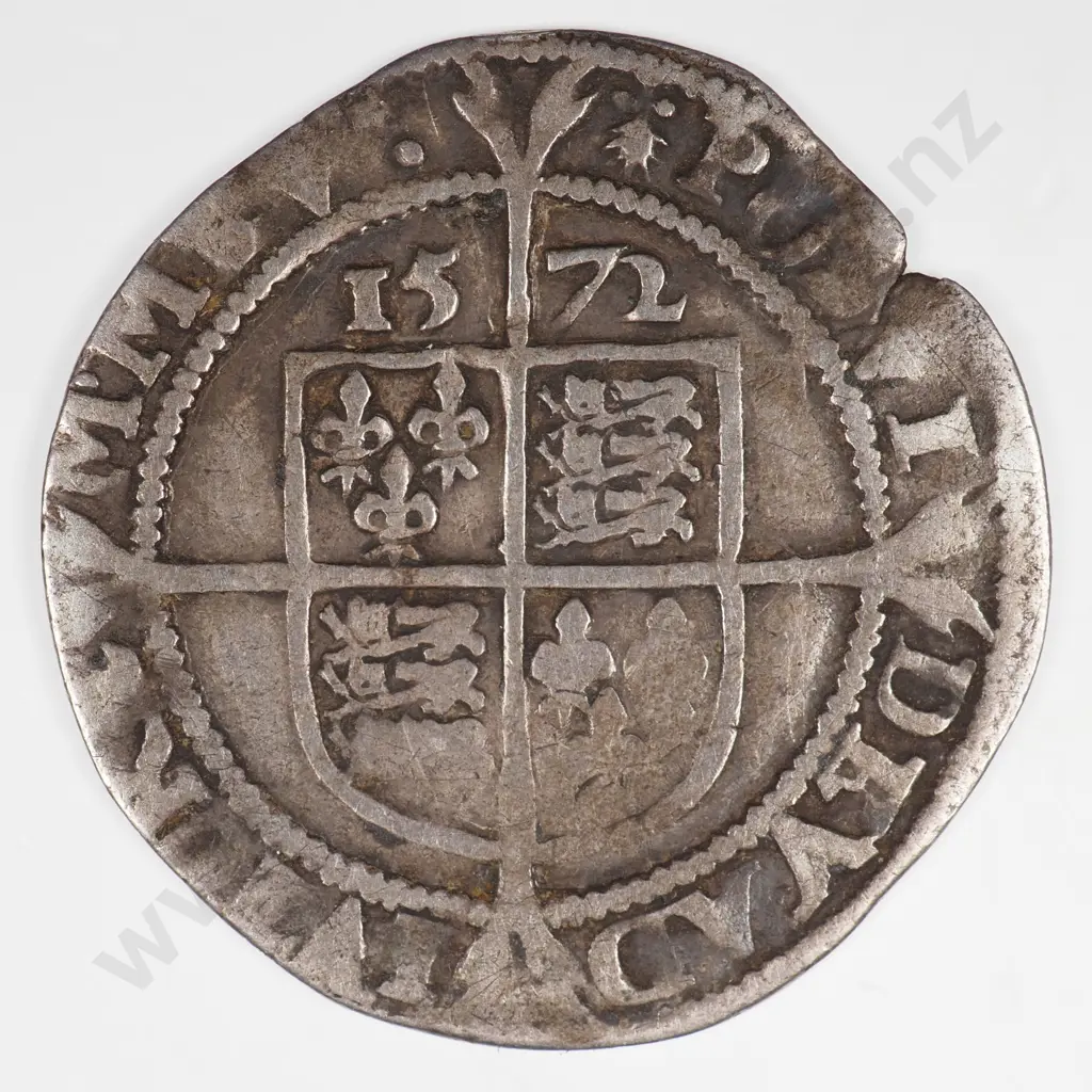 Sixpence: 1572, Elizabeth I - Fine Image 1++