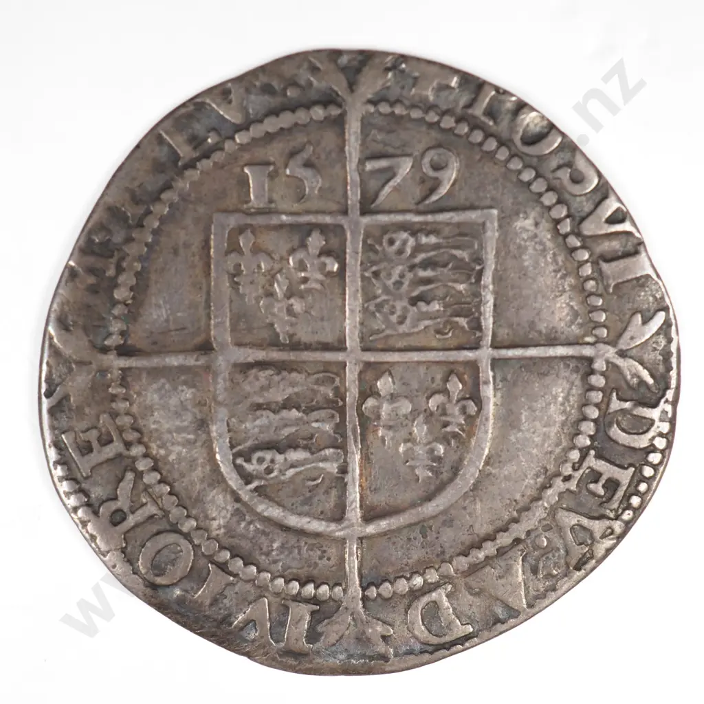 Sixpence: 1579, Elizabeth I - Fine ( Bend ) Image 1++