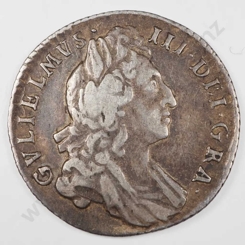 Sixpence: 1697, William III - Very Fine Image 1++