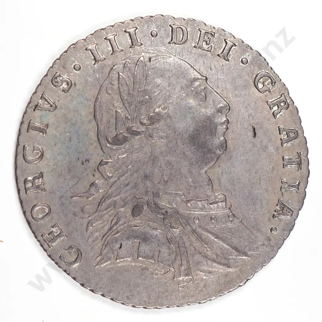 Sixpence: 1787 With Semee Of Hearts - Extremely Fine Image 1++