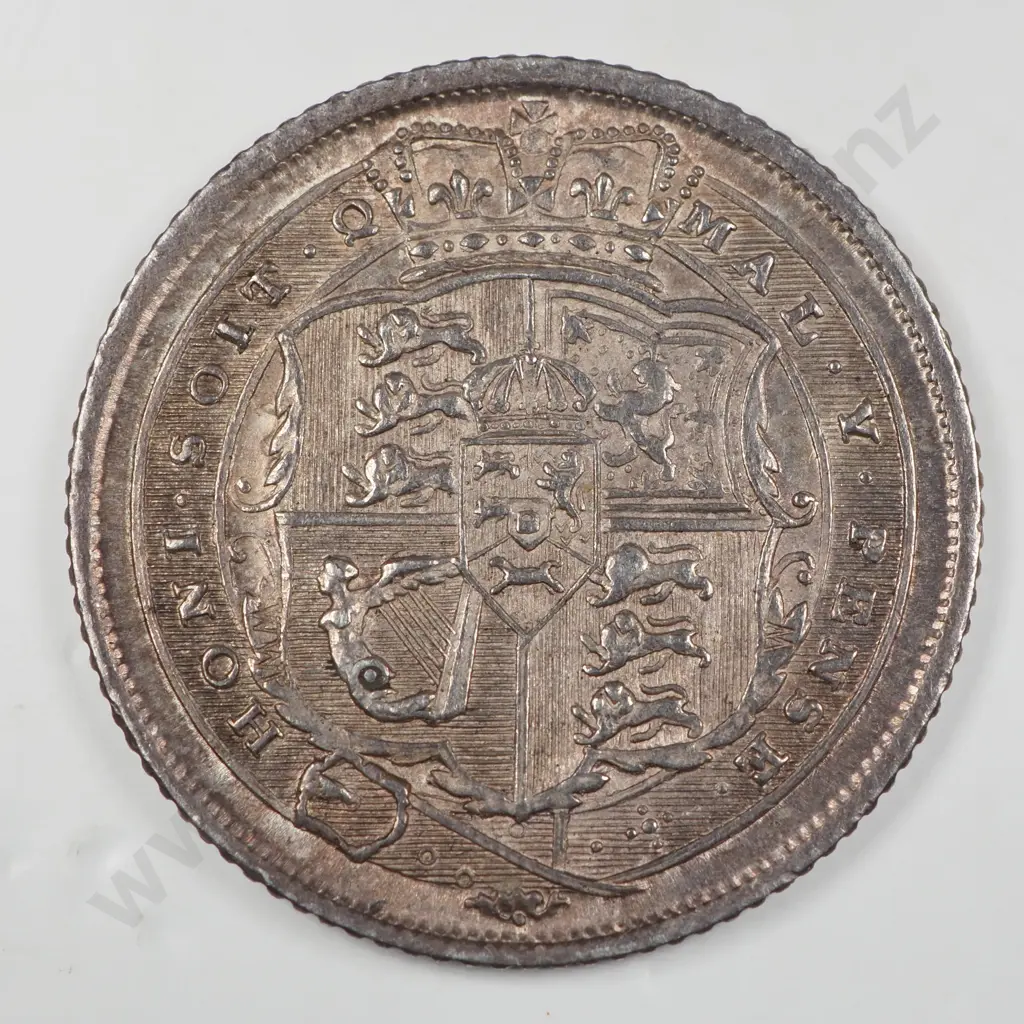 Sixpence: 1817 - Extremely Fine Image 1++