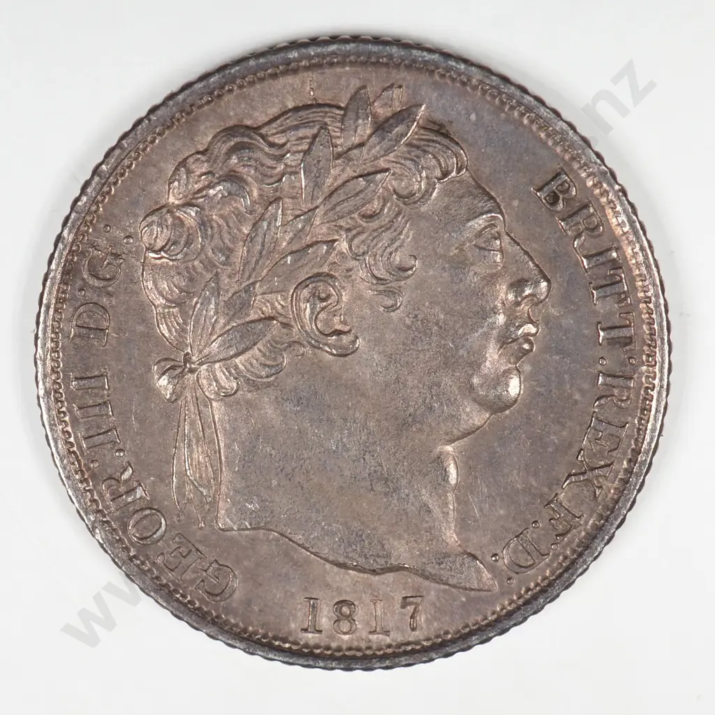 Sixpence: 1817 - Extremely Fine Image 1++
