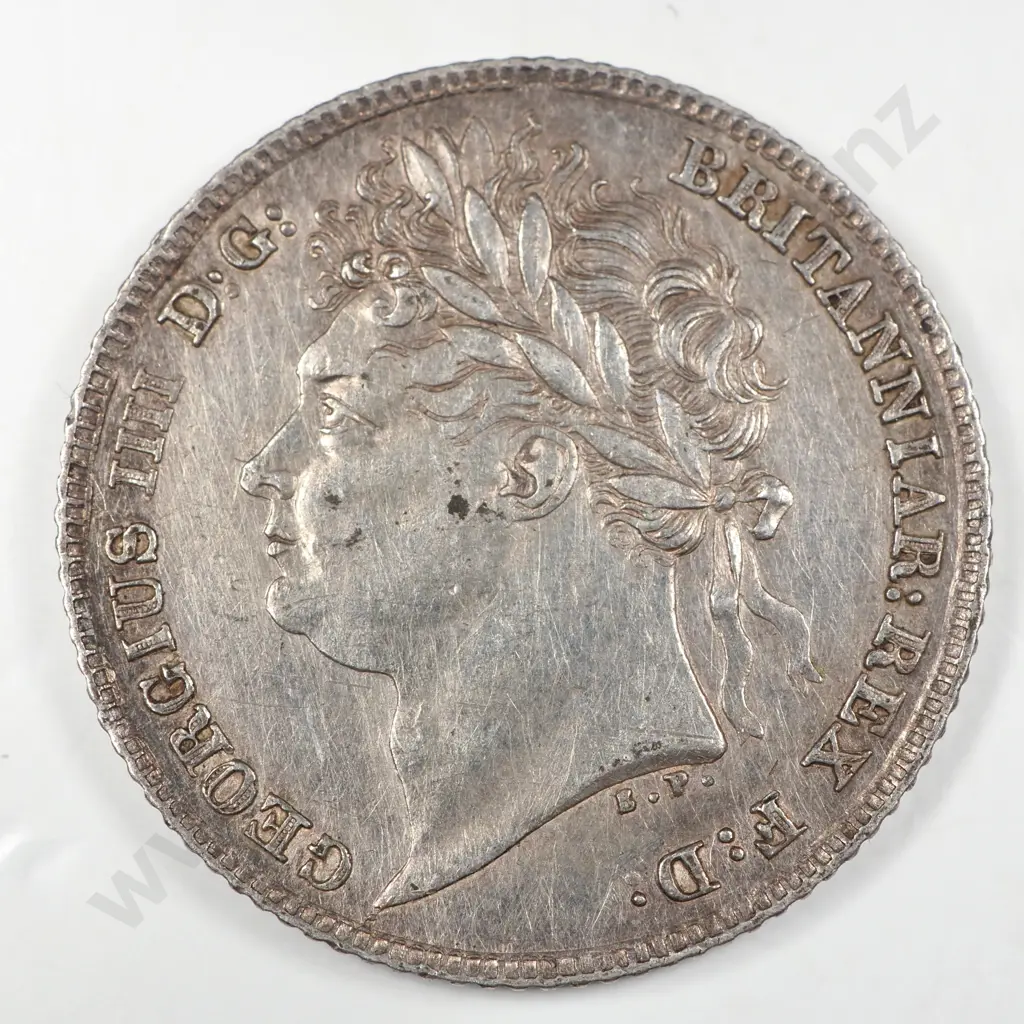 Sixpence: 1824 - Extremely Fine Image 1++