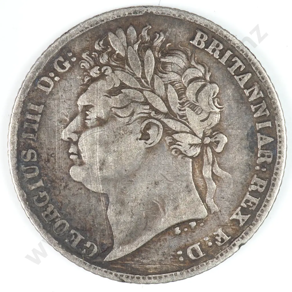 Sixpence: 1825 - Fine Image 1++