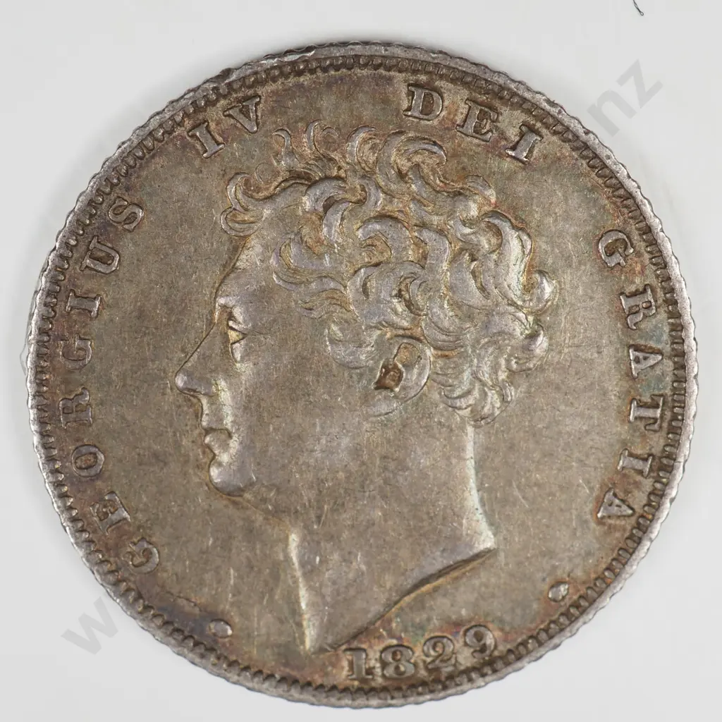 Sixpence: 1829 - Extremely Fine Image 1++