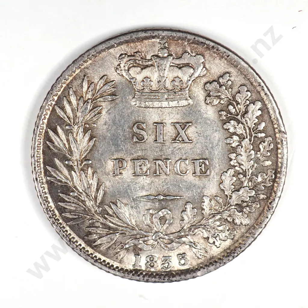 Sixpence: 1835 - Extremely Fine Image 1++