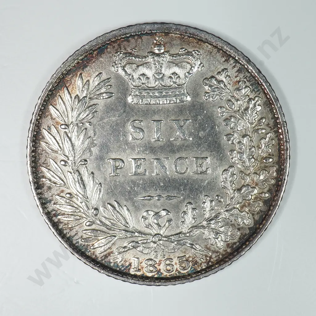 Sixpence: 1865 - Almost Uncirculated Image 1++