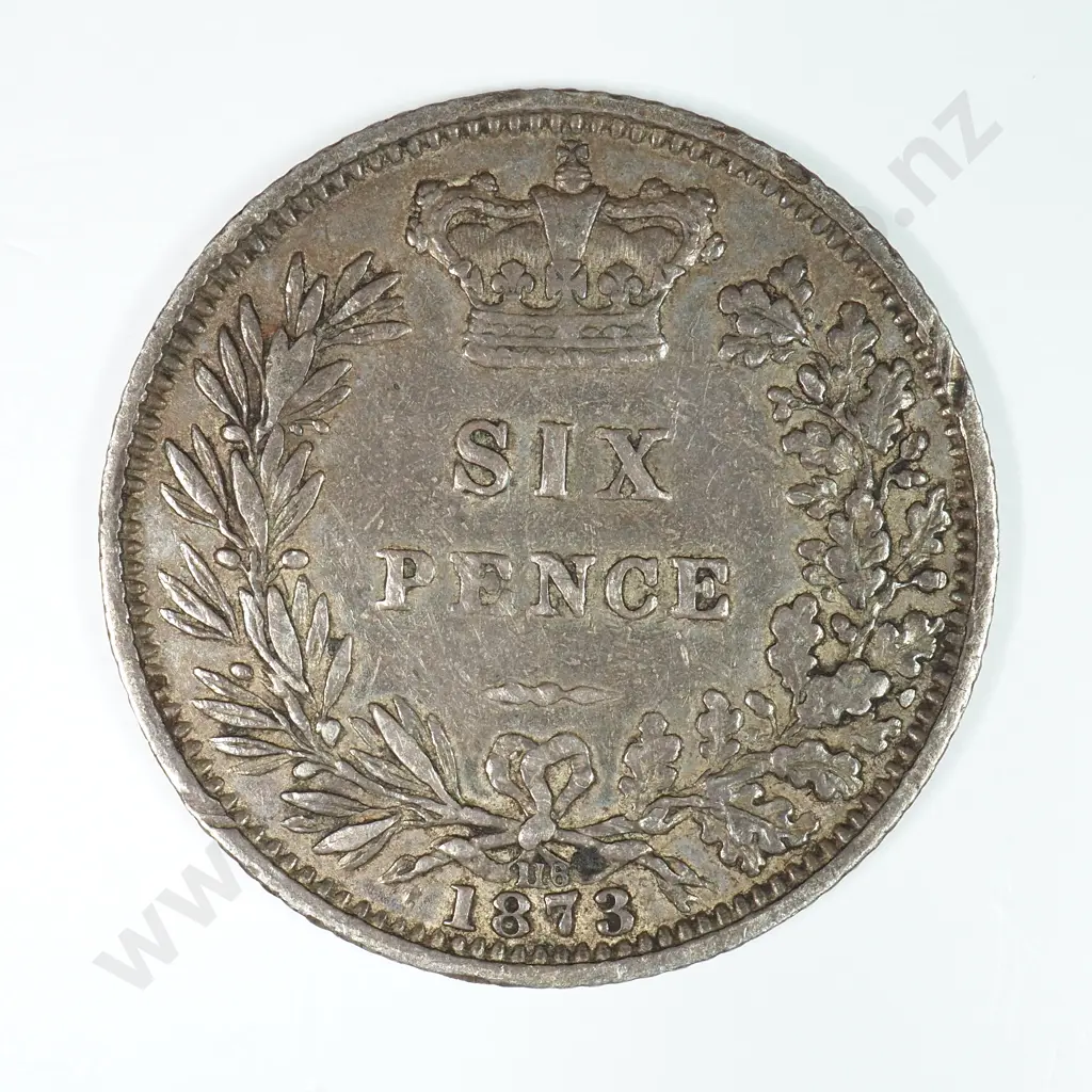 Sixpence: 1873 - Very Fine Image 1++
