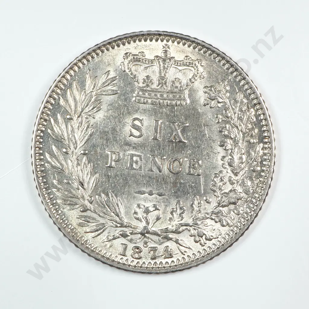 Sixpence: 1874 - Almost Uncirculated Image 1++