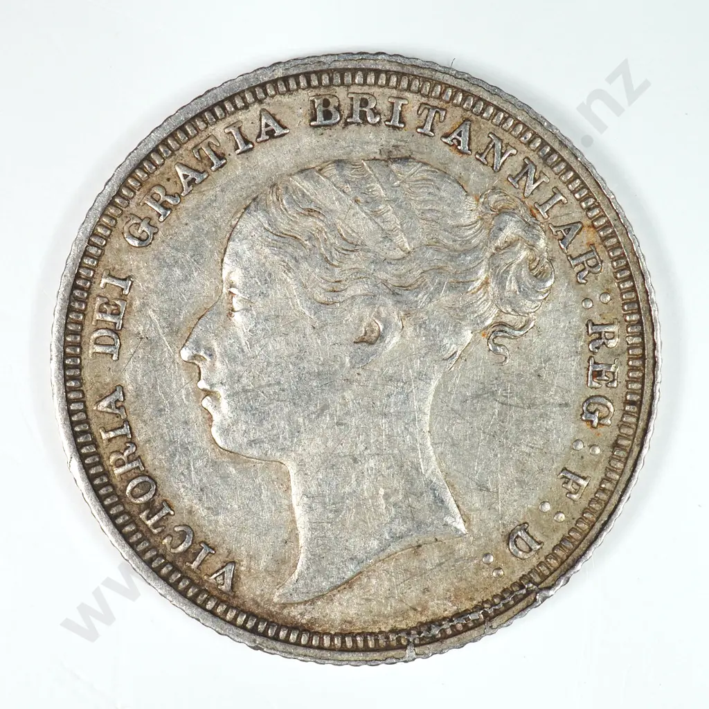Sixpence: 1881 - Very Fine Image 1++